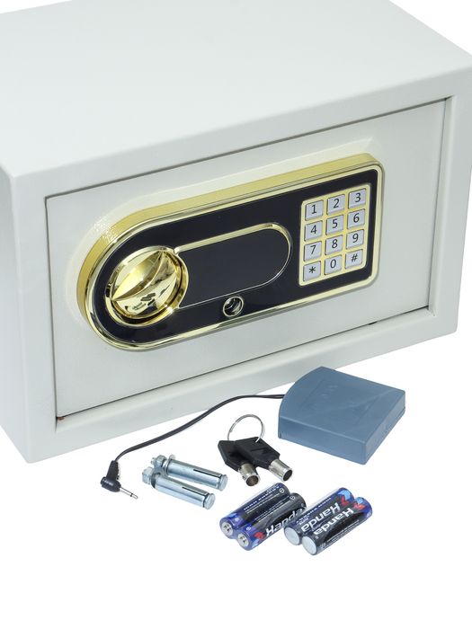 Электронный сейф 31х20х20 + аварийный Повербанк Металический сейф