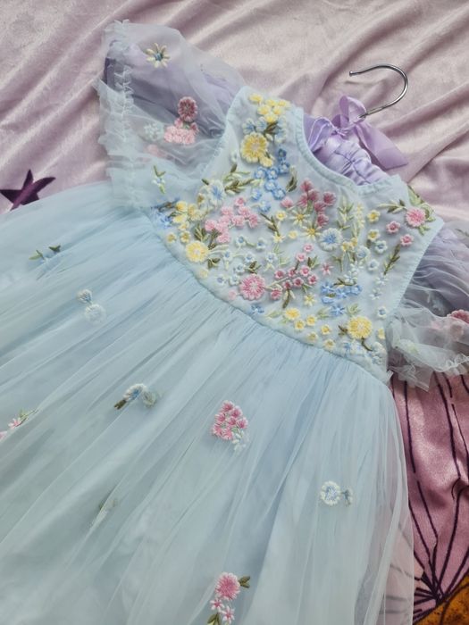 Рокля в синьо - зелено Next 3 г