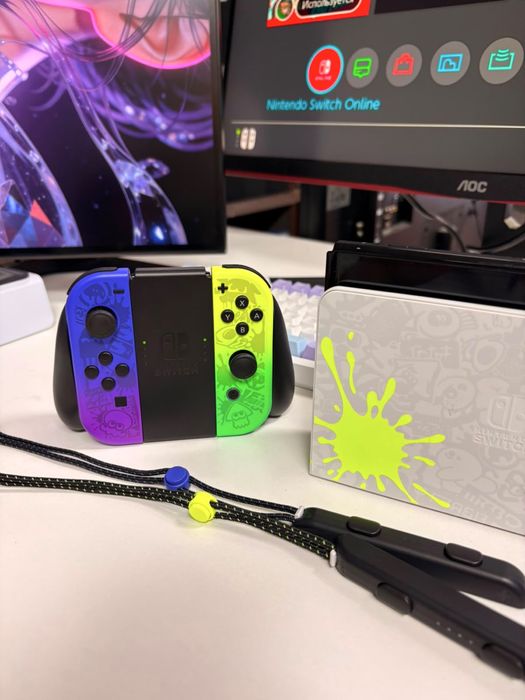 Nintendo Switch Oled Splatoon edition KEFIR,256Gb прошитая