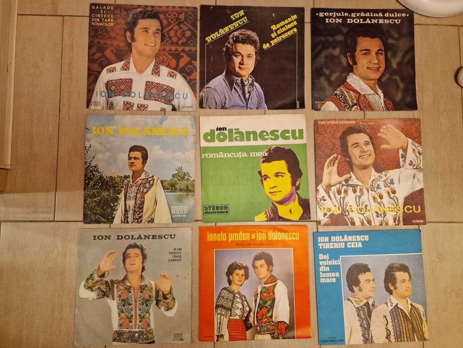 Colectie 164 discuri vinil - artisti celebri ai muzicii populare