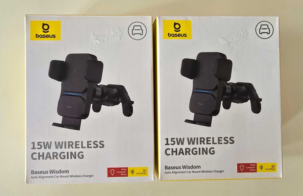 Комплект Baseus Wisdom Auto Alignment Air Vent Wireless Charger 15W