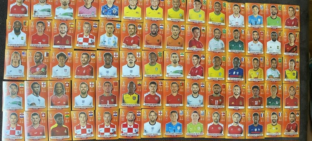 Cartonașe de colecție panini world cup 2022