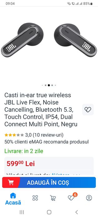 Căști JBL Live Flex,negru