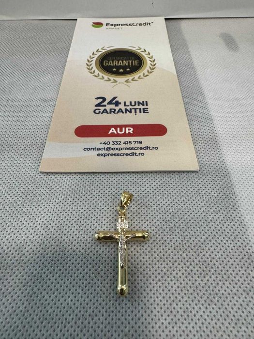 (Ag41) Pandantiv aur, 14K B5867.2 - Certificat de garanție!