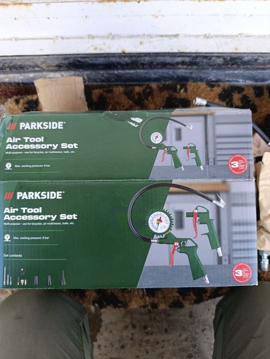 Set accesorii aer comprimat Parkside