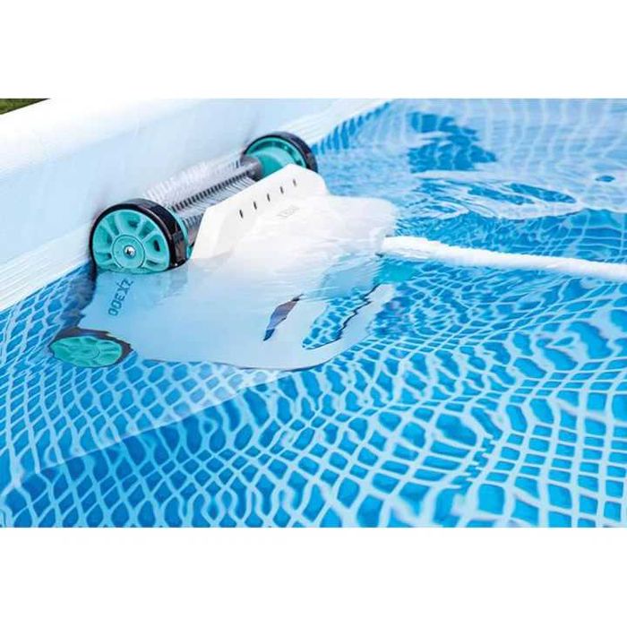 Set Piscina supraterana Intex Ultra Metal 732 x 366 x 132 XTR + panouri încălzire ozeSolar + Aspirator automat intex zx300