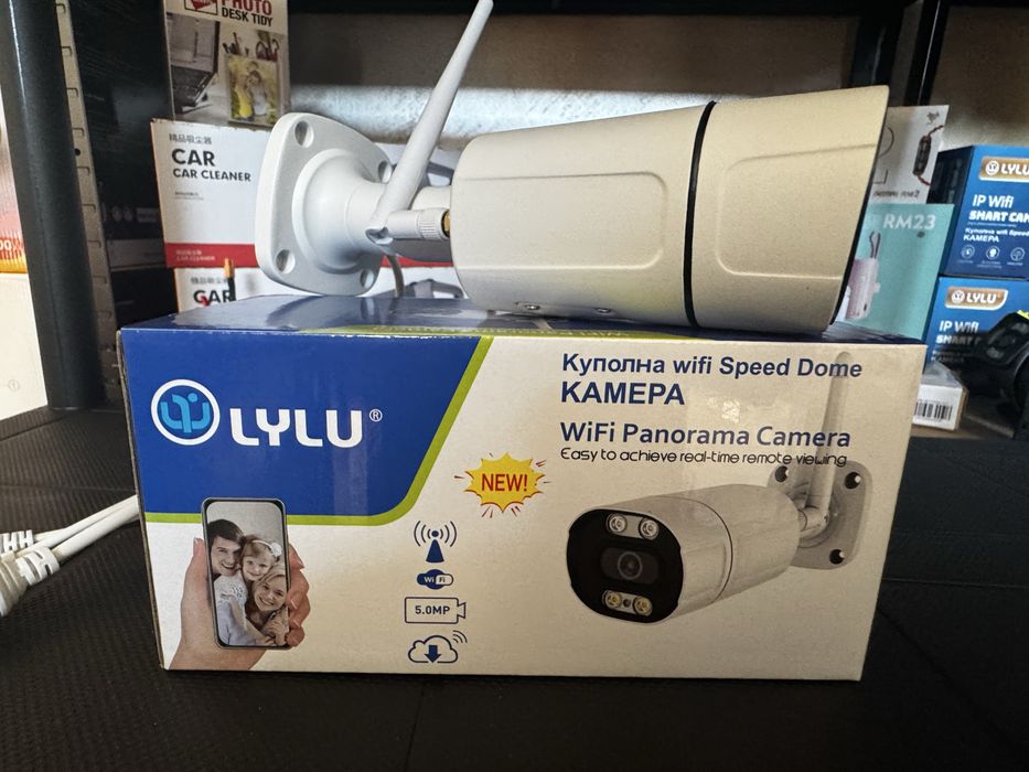 Външна 5MPX WiFi камера с метален корпус, нощно виждане до 40м