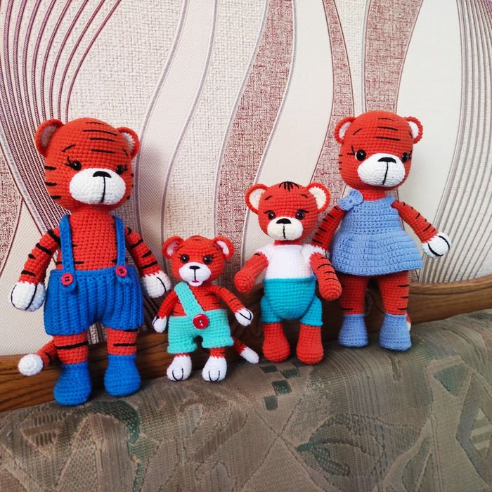 Тигрята. Ручная работа