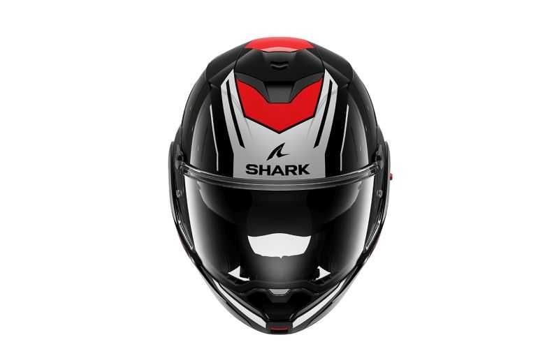 Модуларна Отваряема  мото каска за мотор SHARK OXO RYDGER Black/Red