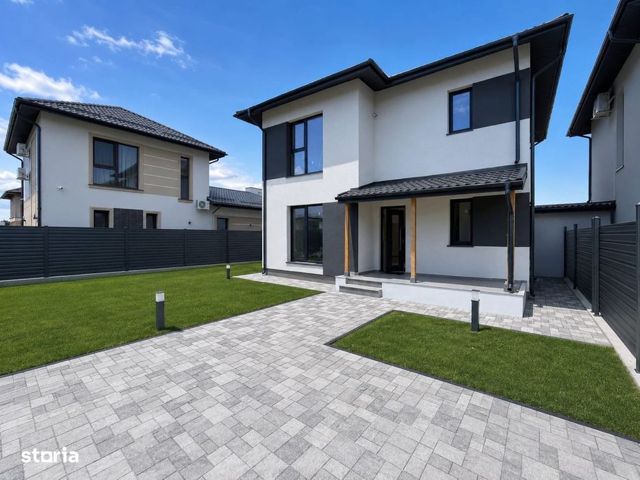 Casă individuală P+1E + pod | 3 dormitoare | 3 băi | Comision 0%