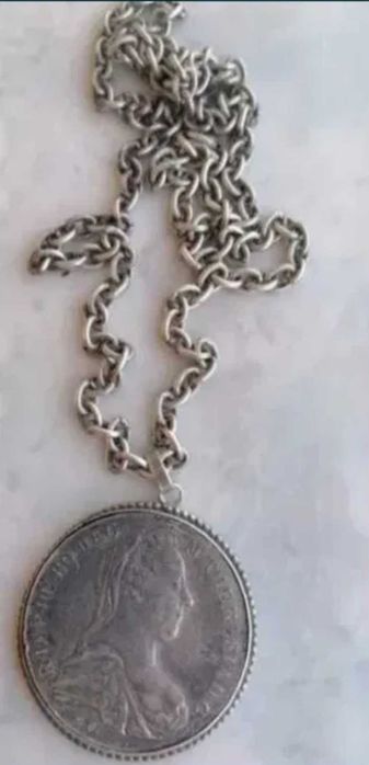 Pandant argint 1780 Maria Tereza