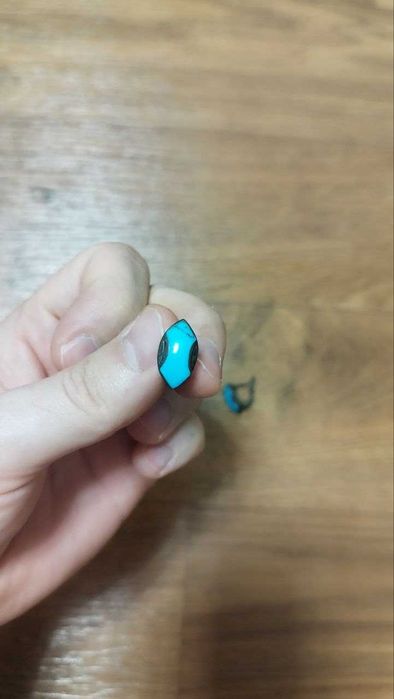 Серьги Бирюза серебро