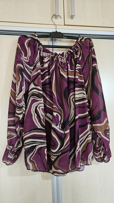 Bluză mov elegantă