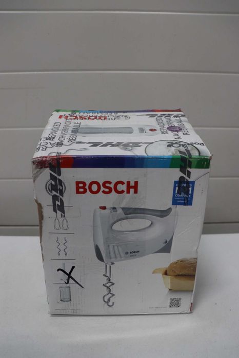 Миксер Bosch 3в1 MFQ3540, сива, бяла, 7,7 см Д x 20,1 см Ш x 14,1 см