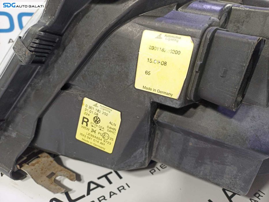 Far Dreapta FARA Xenon Seat Alhambra 2001 - 2010 Cod 7M3941016AH 030118202 [L1708]