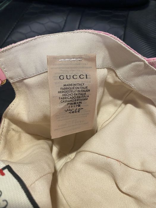 Gucci  canvas baseball pink hat