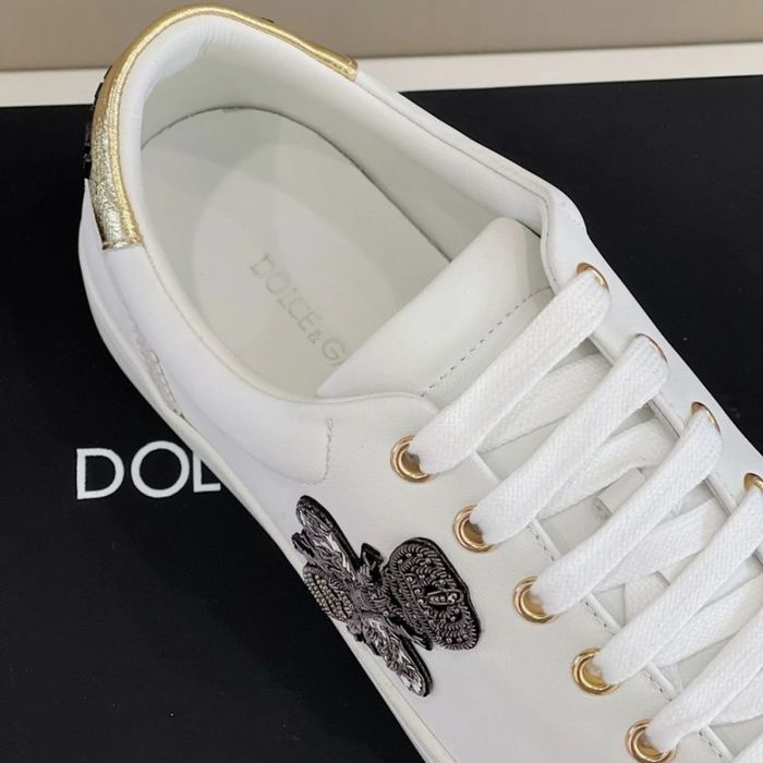 D&G Sneaker / White / Beige