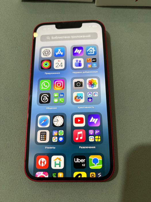 iPhone 14, red, 128gb, в отличном состоянии