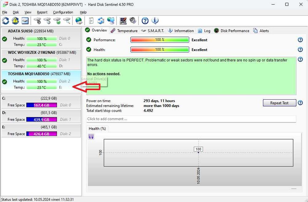 Hard disk 500Gb laptop