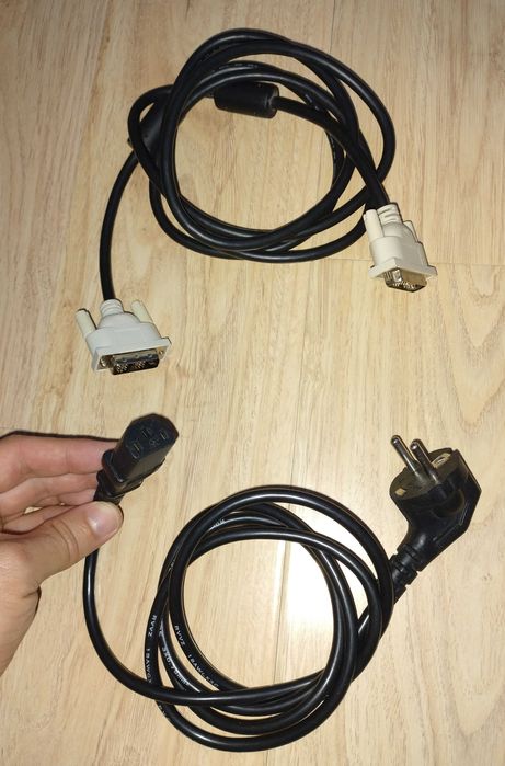Cablu alimentare calculator / PC, monitor, imprimanta + cablu DVI
