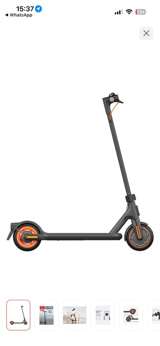Электросамокат Xiaomi Electric Scooter 4 Go, Global черный