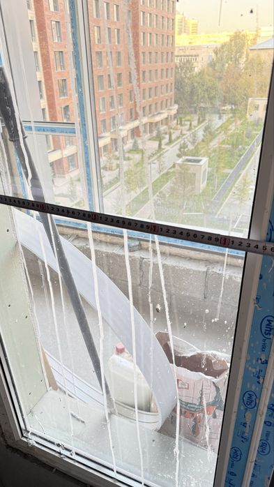 Пластикова перегородка, дверь и окно!