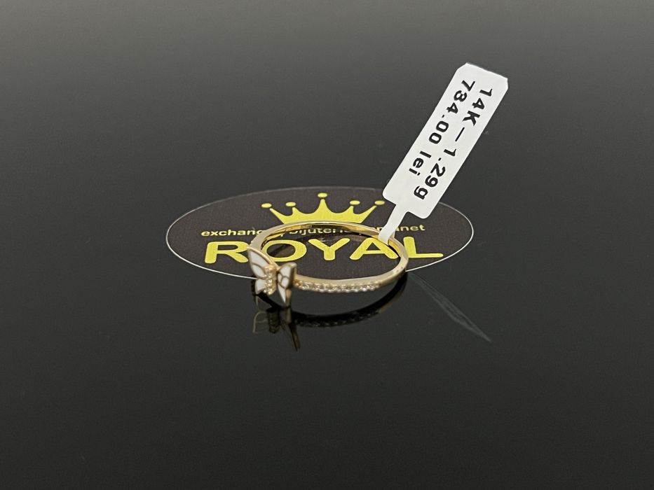 Bijuteria Royal CB : Inel dama aur nou 14k 1,29gr