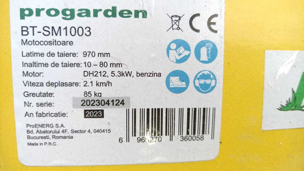 Motocositoare ProGARDEN BT-SM1003 7.5 CP bara 97 cm