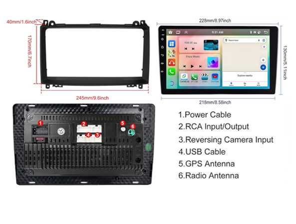 HODOZZY мултимедия за Mercedes Benz B200