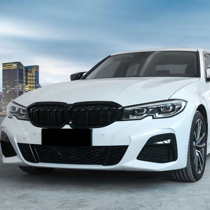 Двойни Решетки M Бъбреци за BMW 3 G20 G21 2019>2022 Черен Гланц