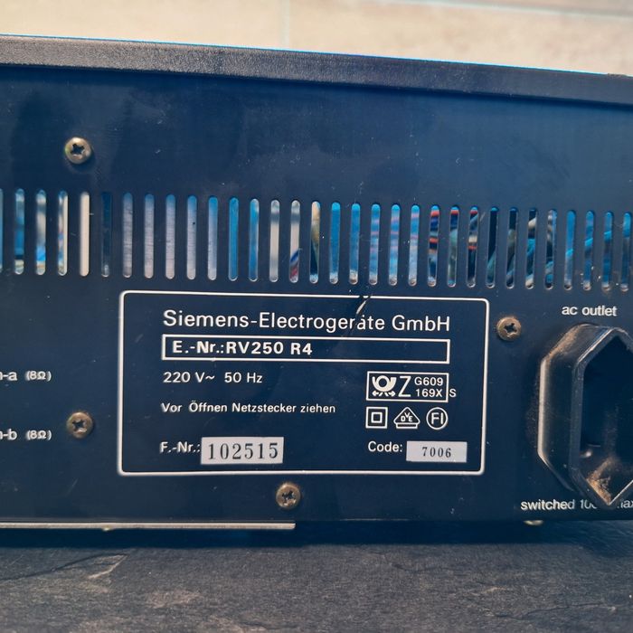"Мощен ресивър Siemens RV-250"