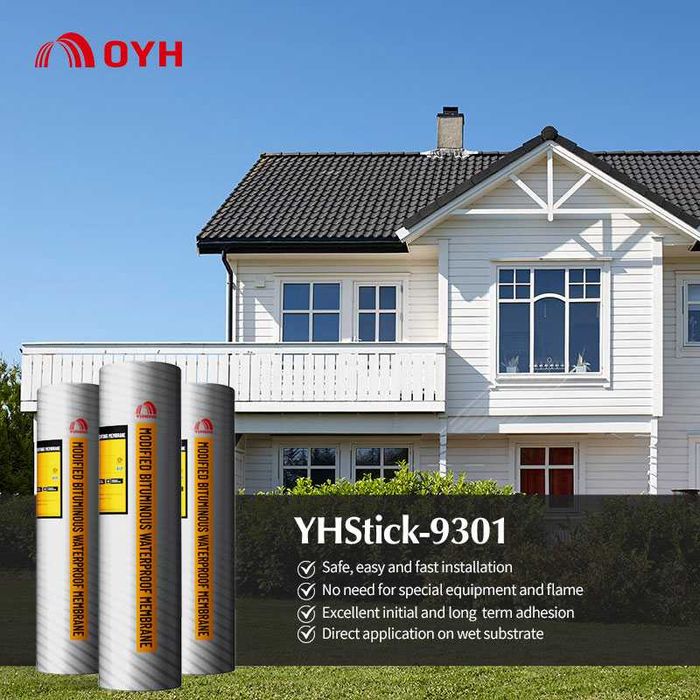 Самоклеящаяся битумная гидроизоляционная мембрана YHStick-9301