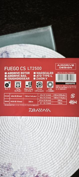 Daiwa 25 Fuego CS LT 2500