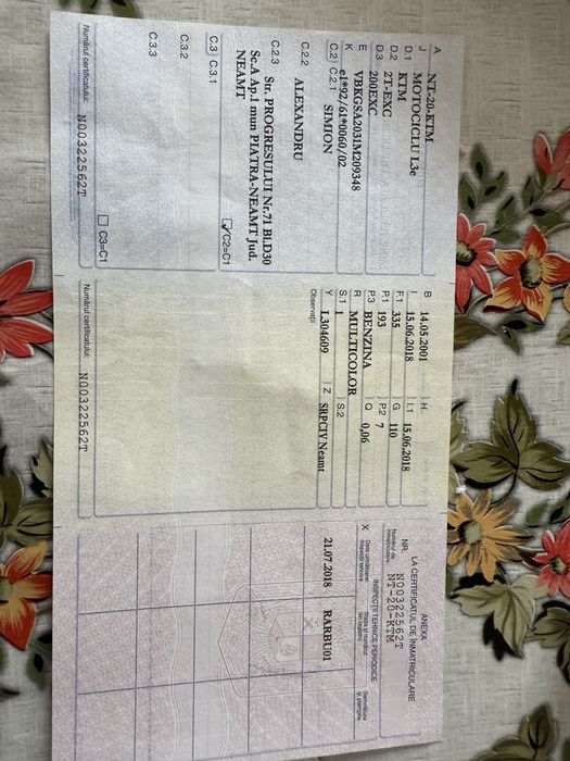 KTM 200cc enduro – stare bună