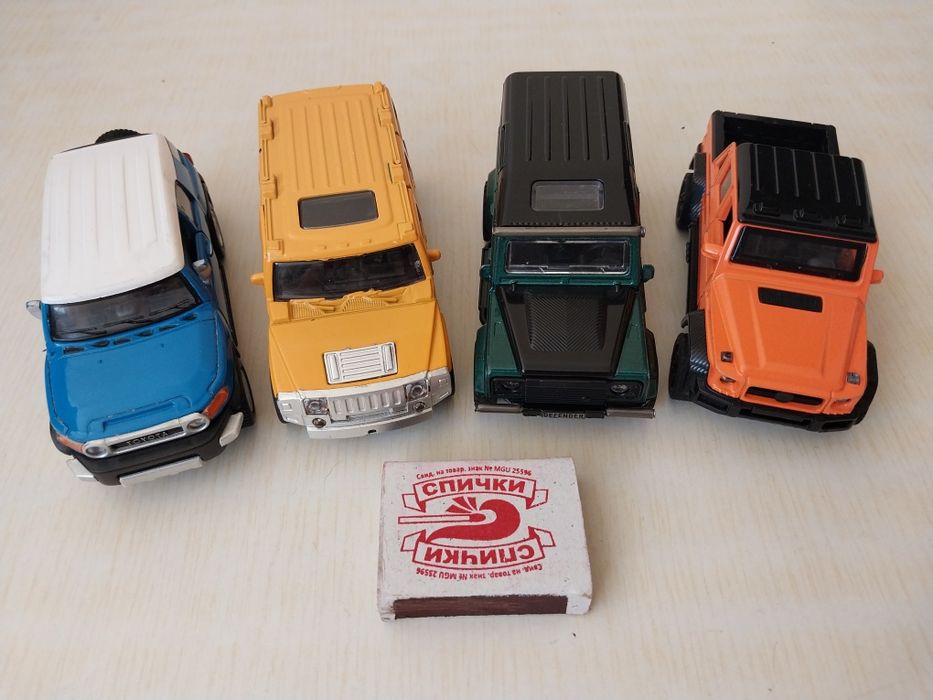 Машинки масштабные металлические