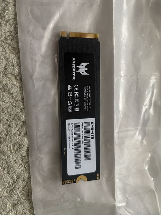 Vad sss m2 predator GM9 4 tb