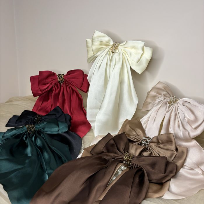 Ръчно изработени панделки за коса с клипс