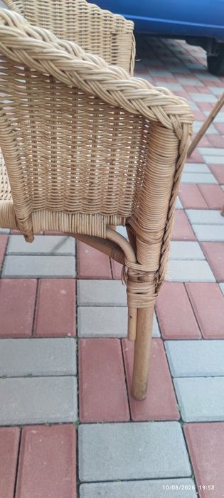 Fotoliu scaun ratan terasa (4 buc)