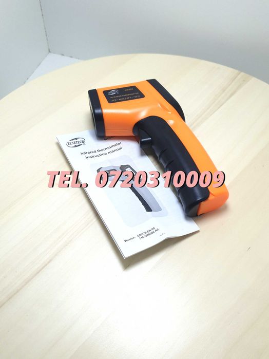 Aparat Verificare Temperatura Gm320 Infrarosu Electronic Laser -50 / +350 Grade Pentru Masurarea Temperaturii Fara Contact In Domeniul Indicat