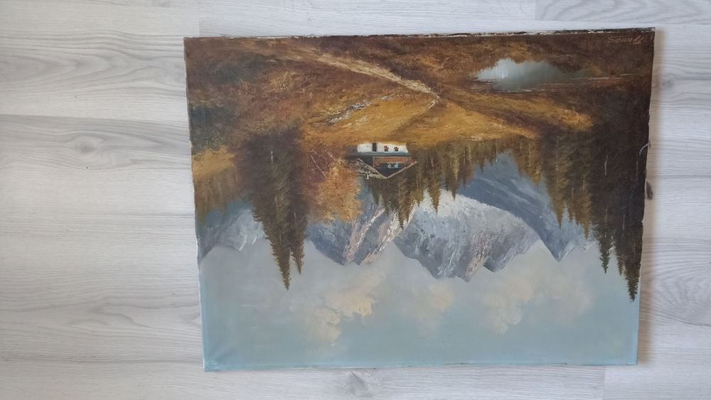 Tablou ulei pe pânză,semnat ,din galerie de arta Germania