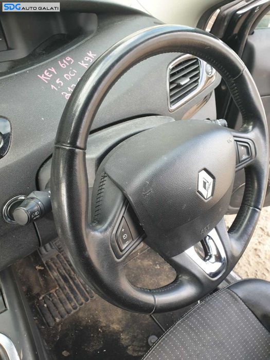 Volan Piele 3 Spite cu Comenzi Fara Airbag Renault Scenic 3 2009 - 2016 [C8702]
