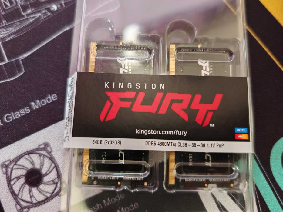 НОВА ! Рам памет за ЛАПТОП Kingston FURY Impact SO-DIMM 64GB (2x32GB) DDR5 4800MHz