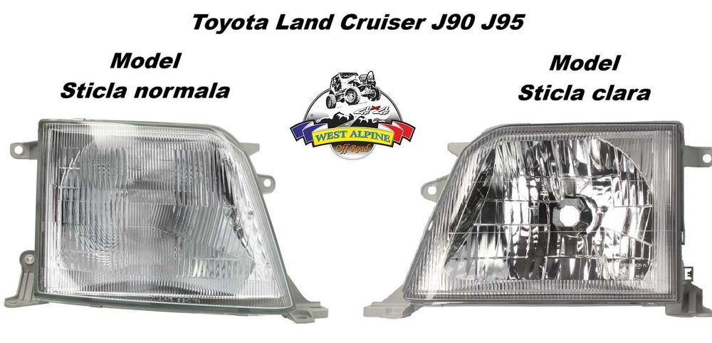 FAR fata TOYOTA Land Cruiser J90 J95 (1996-2002) -Sticla normala/clara