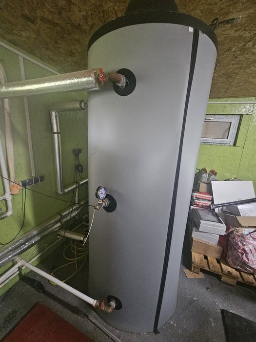 Puffer - rezervor acumulare izolat 1000 litri, 2 serpentine