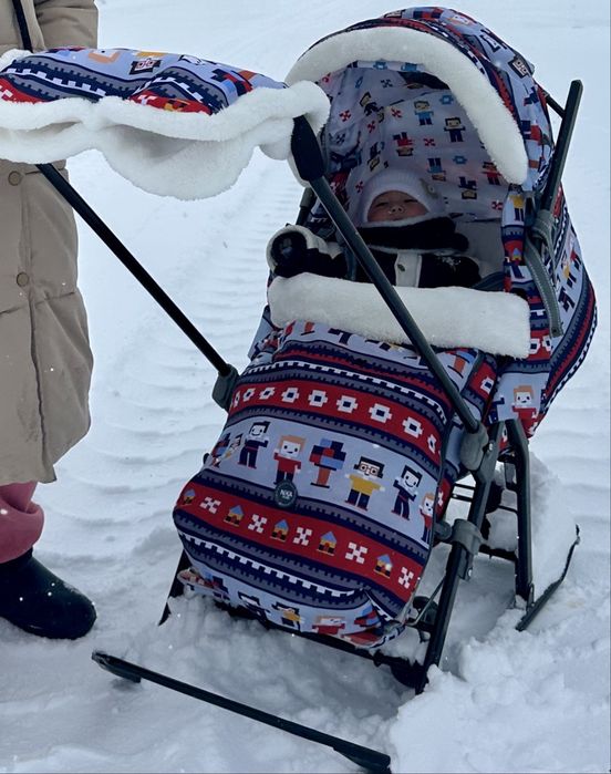 Зимние санки коляска