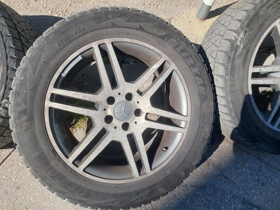 Продавам 18" джанти за Mercedes + зимни гуми Bridgestone Blizzak + болтове