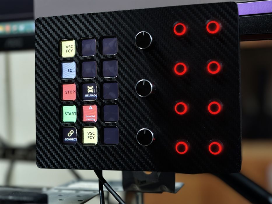 Button box sim racing