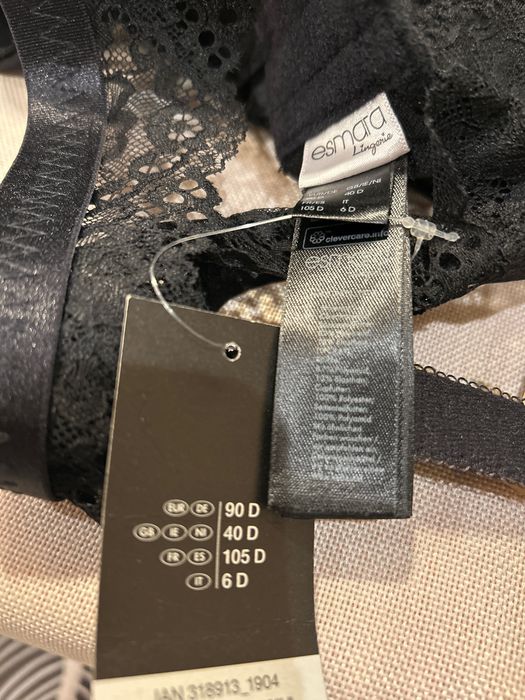 Лот от 2 бр. черни сутиена Esmara Lingerie с дантелен гръб - 90D