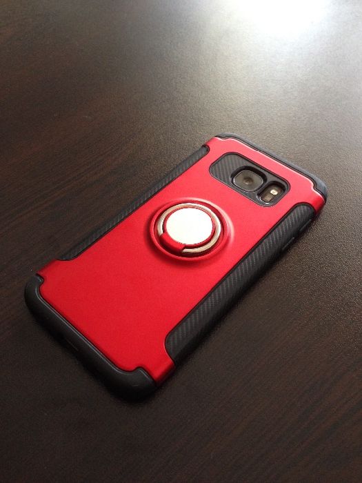 Samsung Galaxy S7 + гумиран, дизайнерски и противоудрен калъф