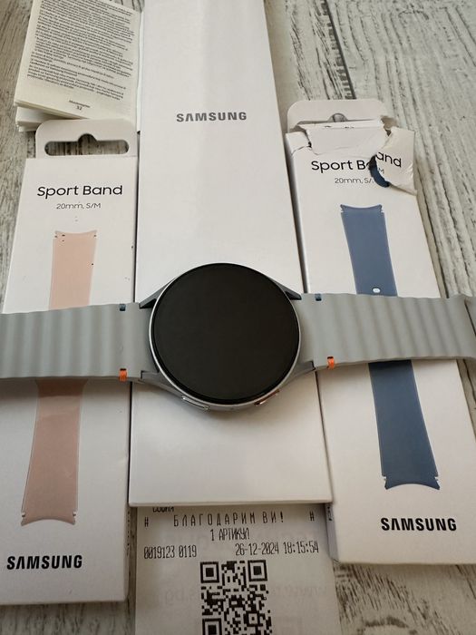 Samsung Watch 7 Silver 44мм. 24м. ГАРАНЦИЯ ПОДАРЪЦИ